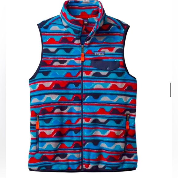 Patagonia Jackets & Blazers - Vintage Patagonia Snap-T Synchilla Print Fleece Vest, size Medium
